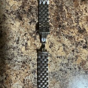 Michele Silver Checkerboard Watch